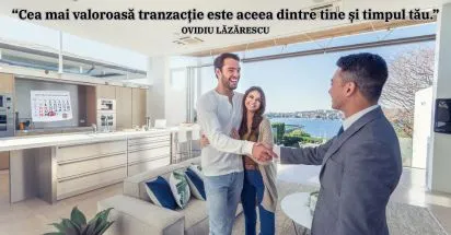 Cea mai importanta trnzactie e aceea dintre tine si timpul tau - Ovidiu Lazarescu Agent Imobiliar
